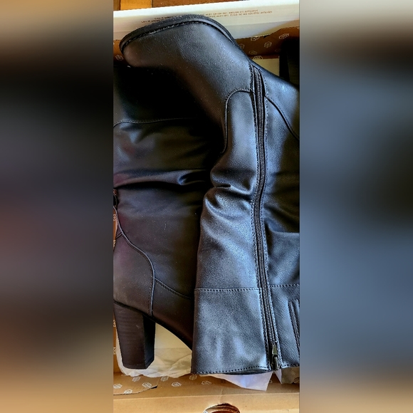 Call It Spring Alinoe Slouch Black Boot - Picture 3 of 6